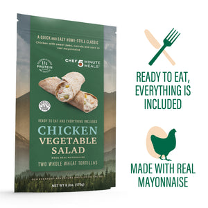 NEW Chicken Vegetable Salad Backpack Meal